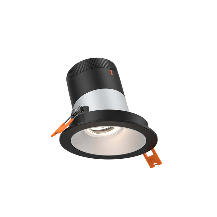 3in Modular Downlight, 5cct, 20 Degree Beam Angle, Slope Ceiling, Alzak, Black Trim | RC03-CC-20-SLAZ-TBK