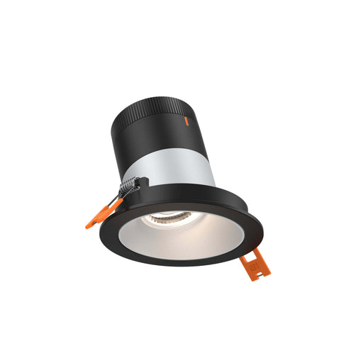 3in Modular Downlight, 5cct, 35 Degree Beam Angle, Slope Ceiling, Alzak, Black Trim | RC03-CC-35-SLAZ-TBK