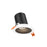 3in Modular Downlight, 5cct, 35 Degree Beam Angle, Slope Ceiling, Black, White Trim | RC03CC35SLBKTWH