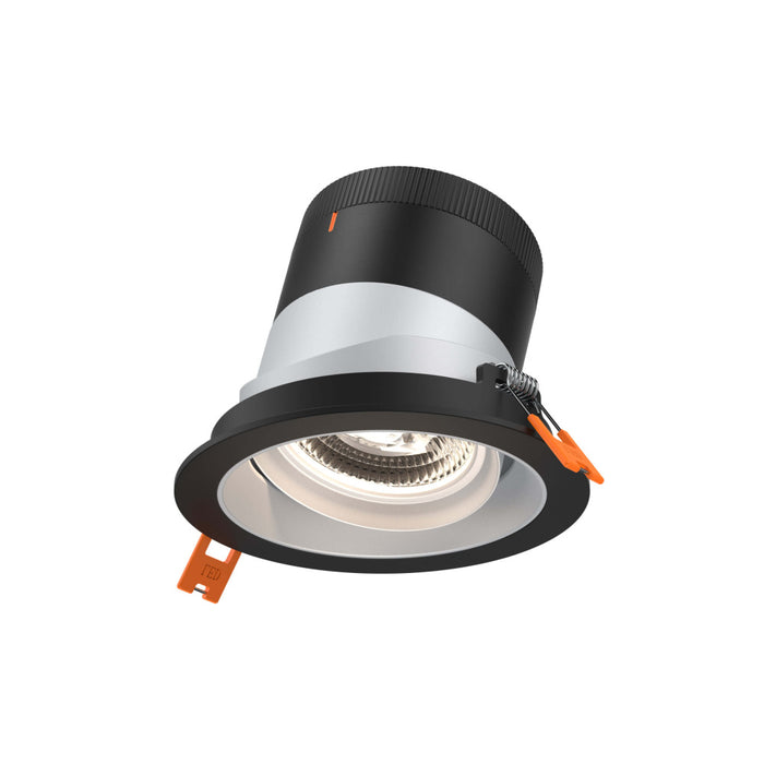 4in Modular Downlight, , 60 Degree Beam Angle, Gimbal Reflector, Alzak, Black Trim | RC04-CC-60-GMBAZ-TBK