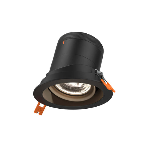 4in Modular Downlight, , 20 Degree Beam Angle, Gimbal Reflector, Black, Black Trim | RC04-CC-20-GMBBK-TBK