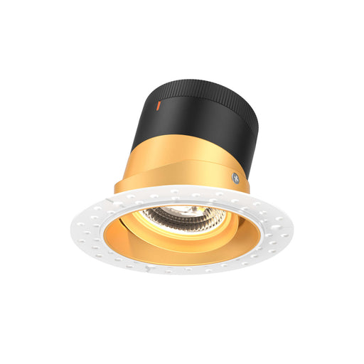 4in Modular Downlight, , 35 Degree Beam Angle, Gimbal Reflector, Gold, Trimless | RC04-CC-35-GMBGD-TL