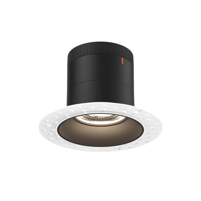 4in Modular Downlight, 5cct, 35 Degree Beam Angle, Regressed, Black,trimless | RC04-CC-35-RGBK-TL