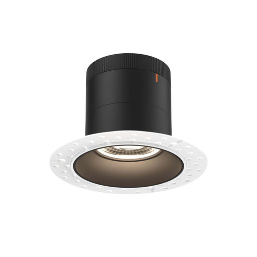 4in Modular Downlight, 5cct, 35 Degree Beam Angle, Regressed, Black, Trimless | RC04-CC-35-RGBK-TL