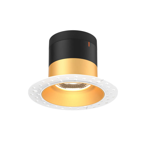 4in Modular Downlight, 5cct, 20 Degree Beam Angle, Regressed, Gold,trimless | RC04-CC-20-RGGD-TL