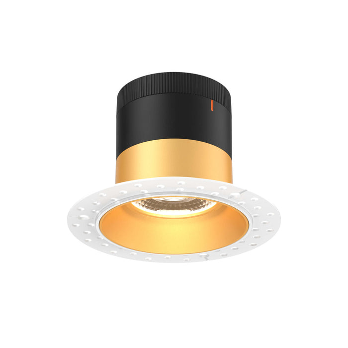 4in Modular Downlight, 5cct, 35 Degree Beam Angle, Regressed, Gold,trimless | RC04CC35RGGDTL