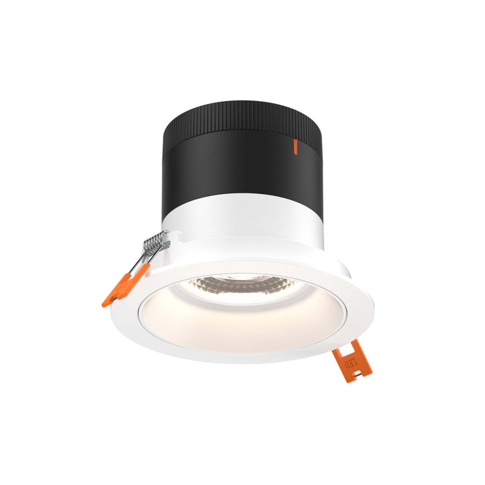 4in Modular Downlight, 5cct, 20 Degree Beam Angle, Regressed, White, White Trim | RC04CC20RGWHTWH