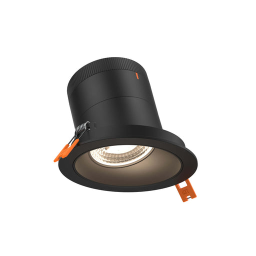 4in Modular Downlight, 5cct, 35 Degree Beam Angle, Slope Ceiling, Black, Black Trim | RC04-CC-35-SLBK-TBK