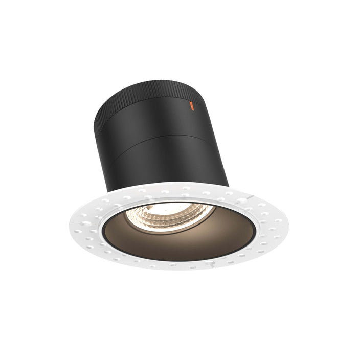 4in Modular Downlight, 5cct, 35 Degree Beam Angle, Slope Ceiling, Black,trimless | RC04CC35SLBKTL