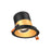 4in Modular Downlight, 5cct, 35 Degree Beam Angle, Slope Ceiling, Gold, Black Trim | RC04CC35SLGDTBK