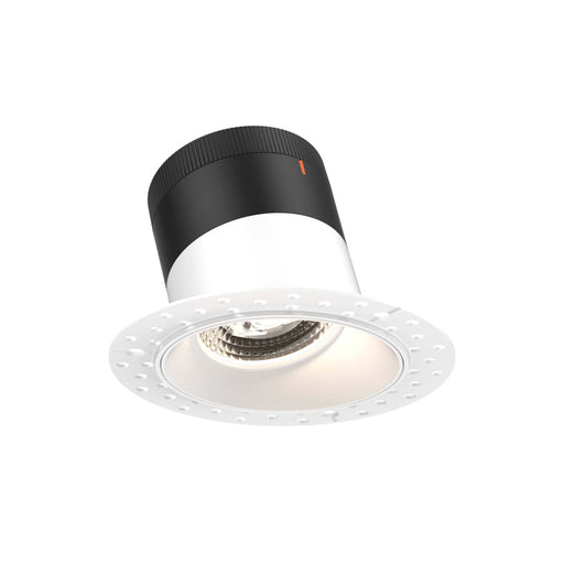 4in Modular Downlight, 5cct, 20 Degree Beam Angle, Slope Ceiling, White,trimless | RC04CC20SLWHTL
