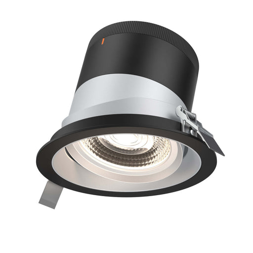 6in Modular Downlight, , 20 Degree Beam Angle, Gimbal Reflector, Alzak, Black Trim | RC06-CC-20-GMBAZ-TBK