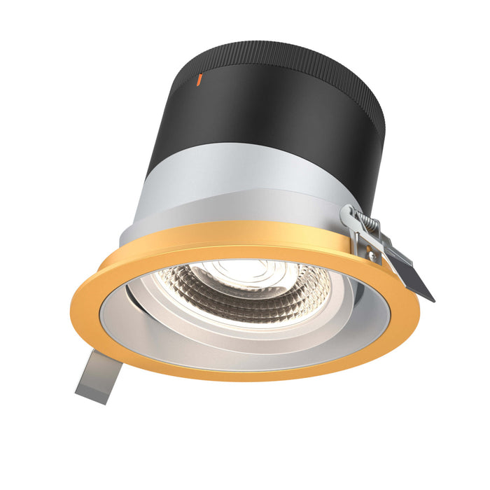 6in Modular Downlight, , 20 Degree Beam Angle, Gimbal Reflector, Alzak, Gold Trim | RC06-CC-20-GMBAZ-TGD