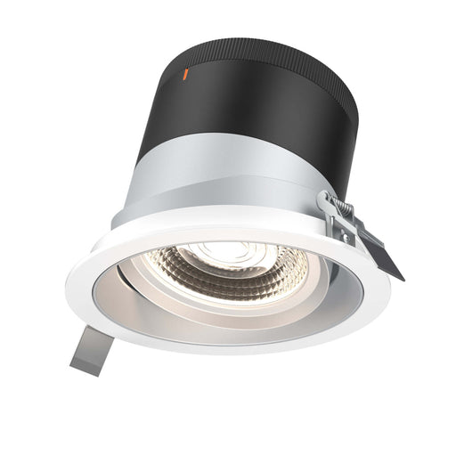 6in Modular Downlight, , 35 Degree Beam Angle, Gimbal Reflector, Alzak, White Trim | RC06-CC-35-GMBAZ-TWH