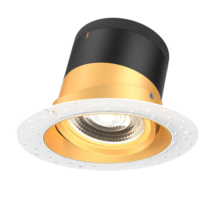 6in Modular Downlight, , 20 Degree Beam Angle, Gimbal Reflector, Gold, Trimless | RC06CC20GMBGDTL