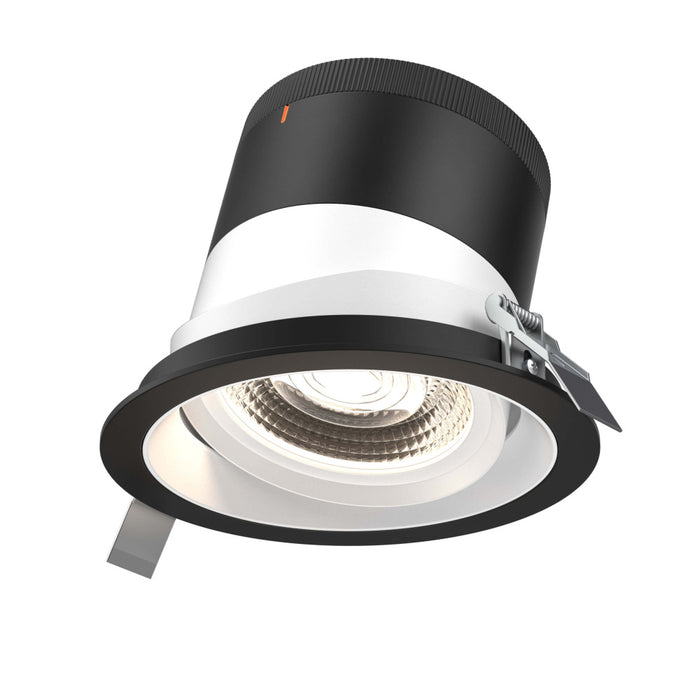 6in Modular Downlight, , 35 Degree Beam Angle, Gimbal Reflector, White, Black Trim | RC06-CC-35-GMBWH-TBK