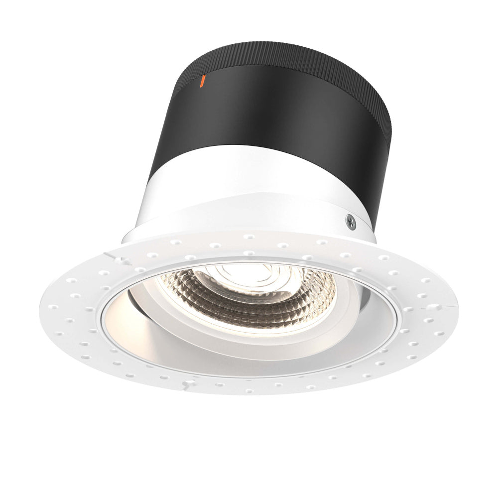 6in Modular Downlight, , 60 Degree Beam Angle, Gimbal Reflector, White ...