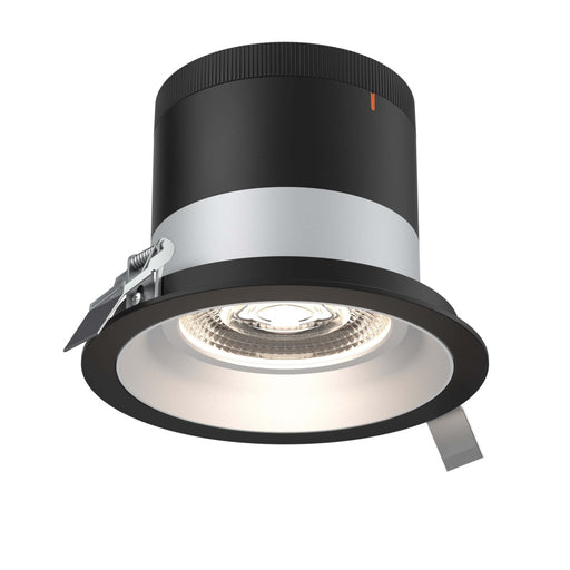 6in Modular Downlight, 5cct, 20 Degree Beam Angle, Regressed, Alzak, Black Trim | RC06CC20RGAZTBK