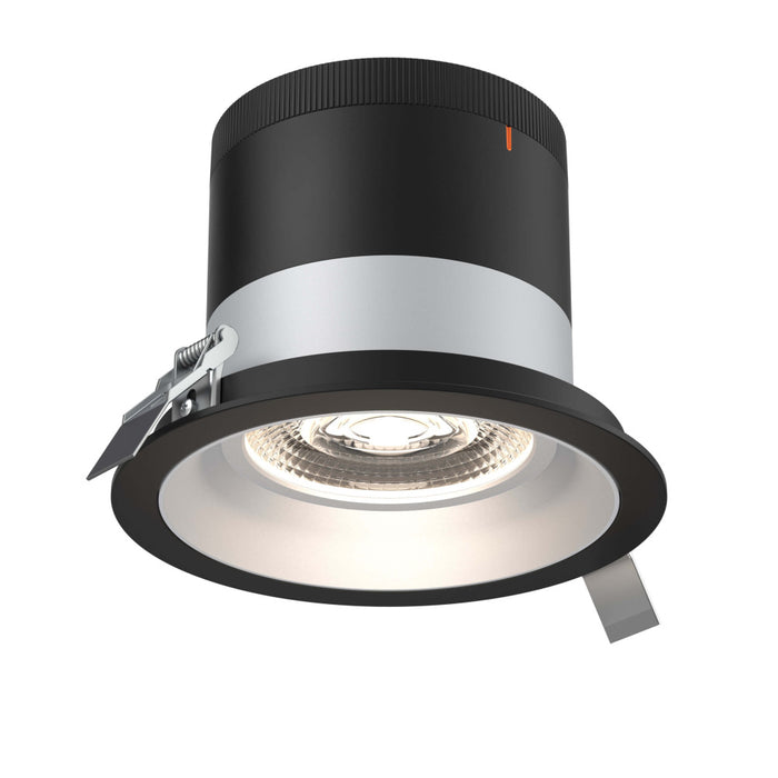 6in Modular Downlight, 5cct, 60 Degree Beam Angle, Regressed, Alzak, Black Trim | RC06CC60RGAZTBK