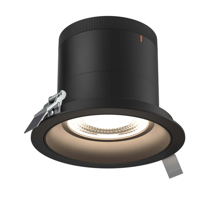 6in Modular Downlight, 5cct, 35 Degree Beam Angle, Regressed, Black, Black Trim | RC06-CC-35-RGBK-TBK