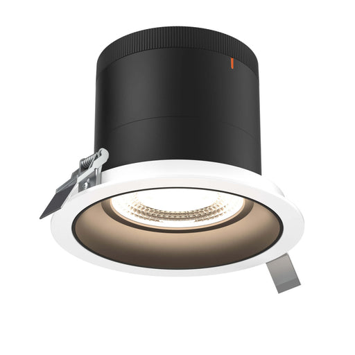 6in Modular Downlight, 5cct, 35 Degree Beam Angle, Regressed, Black, White Trim | RC06CC35RGBKTWH
