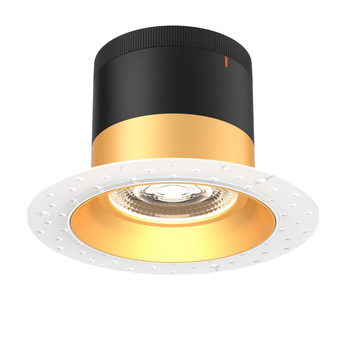 6in Modular Downlight, 5cct, 35 Degree Beam Angle, Regressed, Gold, Trimless | RC06-CC-35-RGGD-TL