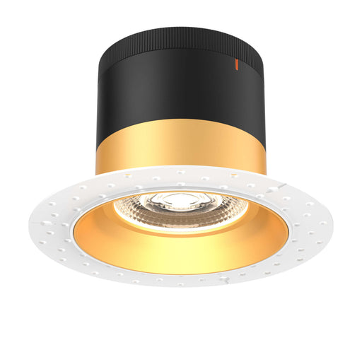 6in Modular Downlight, 5cct, 20 Degree Beam Angle, Regressed, Gold, Trimless | RC06-CC-20-RGGD-TL