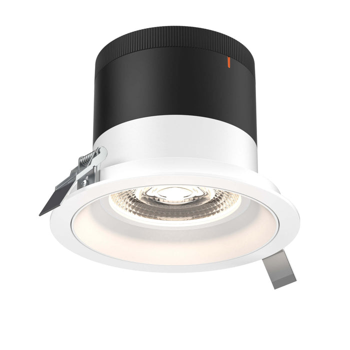 6in Modular Downlight, 5cct, 20 Degree Beam Angle, Regressed, White, White Trim | RC06-CC-20-RGWH-TWH