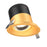 6in Modular Downlight, 5cct, 60 Degree Beam Angle, Slope Ceiling, Gold, Gold Trim | RC06CC60SLGDTGD