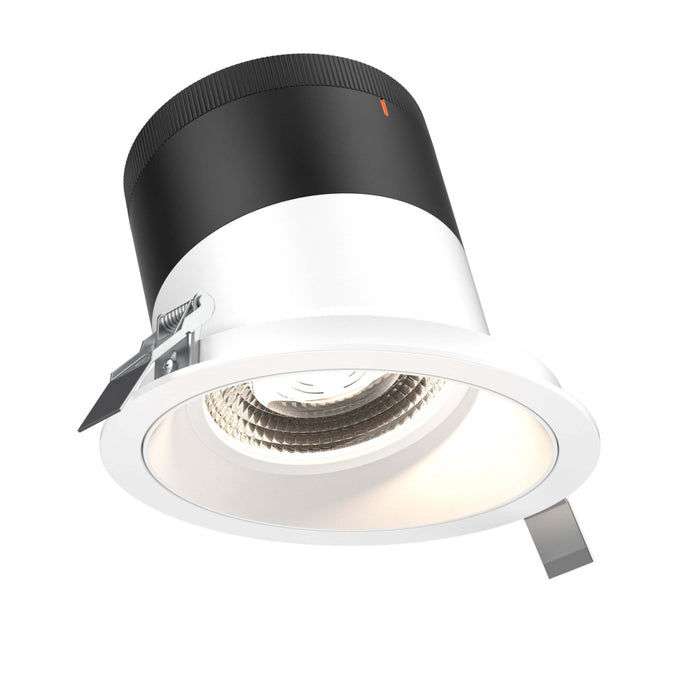 6in Modular Downlight, 5cct, 35 Degree Beam Angle, Slope Ceiling, White, White Trim | RC06CC35SLWHTWH