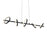 Ring Family, Linear Pendant 5 Rings, 5cct | RRPD5CCBK
