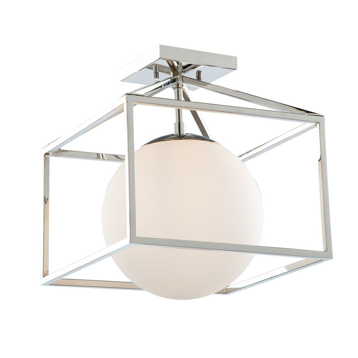 Eclipse 1 Light Semi- Flush Mount | SC13274PN