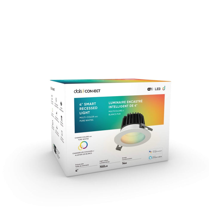 4 Inch Smart Rgb+cct Led Regressed Recessedl Light | SMRGR4WH
