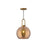 Soji 10-in Aged Gold/copper Glass 1 Light Pendant | PD601710AGCP
