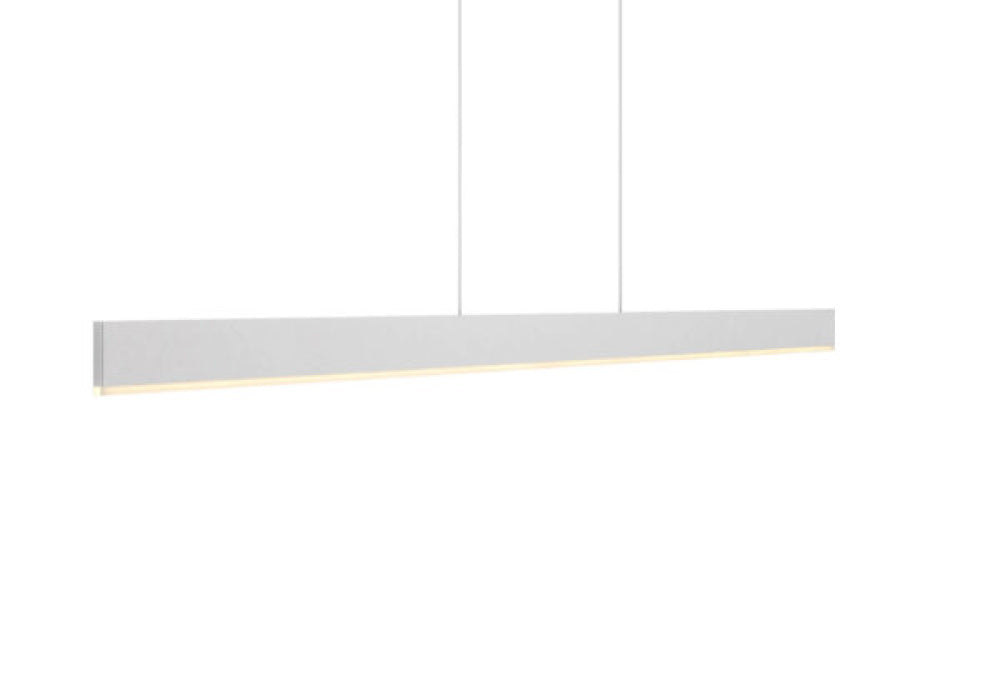 72 Inch Slim Linear Led Pendant Light | SPD72-3K-WH