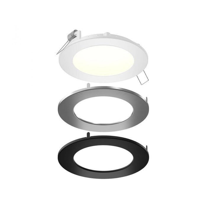 Dals 4 Inch Round LED Recessed Panel Light with Multi Trim