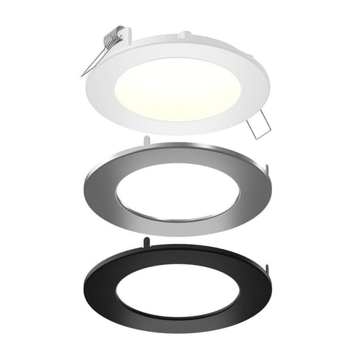 Dals 6 Inch Round LED Recessed Panel Light With Multi Trim