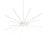 29 Inch Star Led Pendant Light | STRPD-3K-WH
