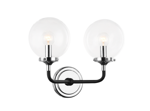 Matteo Particles Black & Chrome Wall Sconce