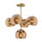 Willow 18-in Brushed Gold/copper Glass 5 Lights Chandeliers | CH548518BGCP