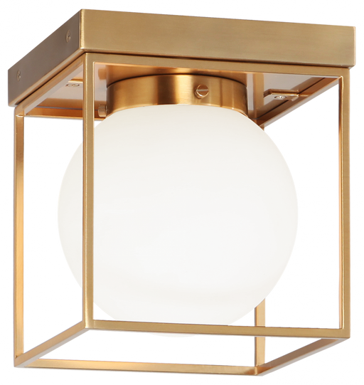Matteo Squircle Aged Gold Brass Ceiling Mount