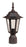 Craftmade Straight Glass Cast 1 Light Outdoor Post Mount in Rust