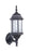 Craftmade Hex Style Cast 1 Light Medium Outdoor Wall Mount in Matte Black (Clear Seeded Glass)