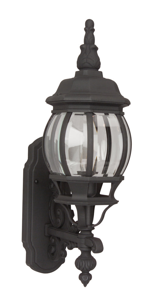 Craftmade French Style 1 Light Small Outdoor Wall Lantern in Textured Black