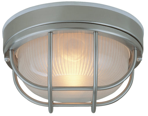 Craftmade Round Bulkhead 1 Light Large Flush/Wall Mount in Stainless Steel