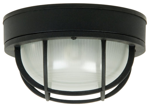 Craftmade Round Bulkhead 1 Light Large Flush/Wall Mount in Textured Black