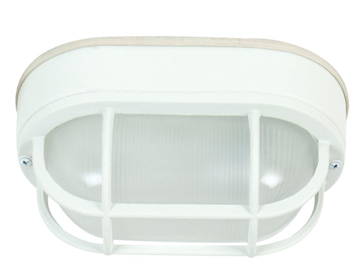Craftmade Oval Bulkhead 1 Light Small Flush/Wall Mount in Textured White