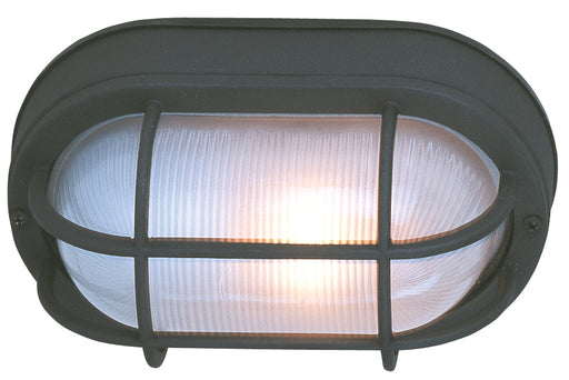 Craftmade Oval Bulkhead 1 Light Large Flush/Wall Mount in Textured Black