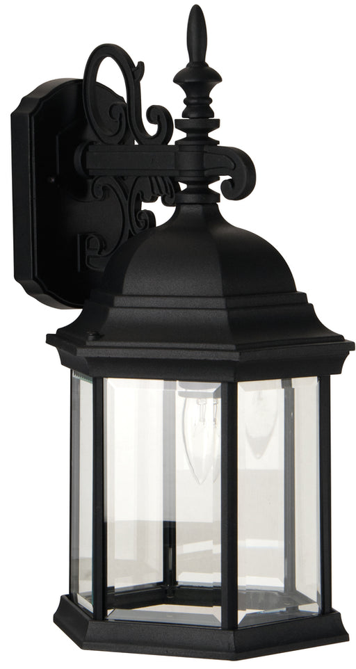 Craftmade Hex Style Cast 1 Light Large Outdoor Wall Lantern in Textured Black