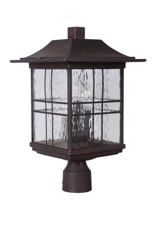 Craftmade Dorset 3 Light Outdoor Post Mount in Aged Bronze Brushed